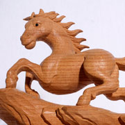 馬　彫刻